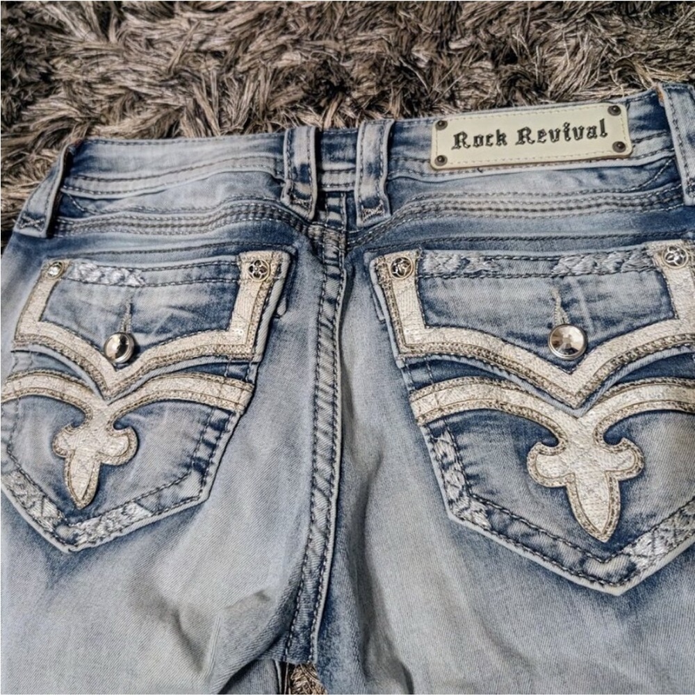 Rock Revival Women's Light Blue Boot Cut Jeans